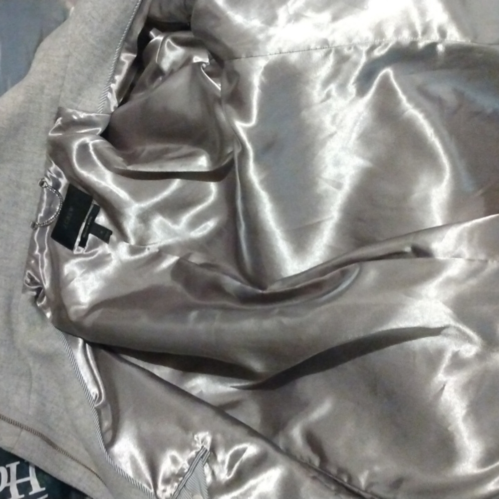 Elegant Gray Women's Coat - Picture 7 of 7